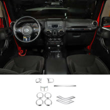 For 2011-2018 2Door Jeep Wrangler JK 10pc Full Set Interior Decor cover Trim Kit RT-TCZ