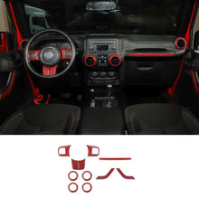 For 2011-2018 2Door Jeep Wrangler JK 10pc Full Set Interior Decor cover Trim Kit RT-TCZ
