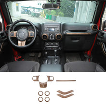 For 2011-2018 2Door Jeep Wrangler JK 10pc Full Set Interior Decor cover Trim Kit RT-TCZ