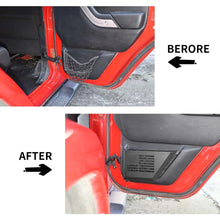 For 2011-2018 Jeep Wrangler JK 2/4-Door Front & Rear Door Net Replacement Door Map Pocket Metal Storage Box Organizer US Flag RT-TCZ