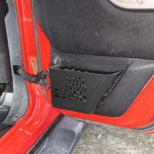For 2011-2018 Jeep Wrangler JK 2/4-Door Front & Rear Door Net Replacement Door Map Pocket Metal Storage Box Organizer US Flag RT-TCZ