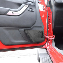 For 2011-2018 Jeep Wrangler JK 2/4-Door Front & Rear Door Net Replacement Door Map Pocket Metal Storage Box Organizer US Flag RT-TCZ