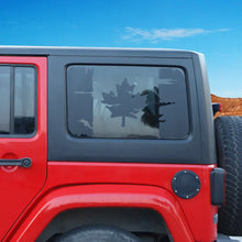 For 2011-2018 Jeep Wrangler JK 4Door Window Decal Rear Window Sticker Canada Flag RT-TCZ