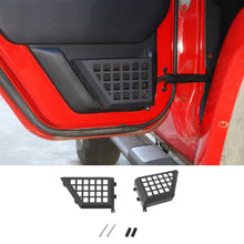 For 2011-2018 Jeep Wrangler JK Front & Rear Door Net Replacement Metal Map Storage Box Door Pocket Organizer RT-TCZ