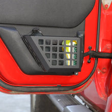 For 2011-2018 Jeep Wrangler JK Front & Rear Door Net Replacement Metal Map Storage Box Door Pocket Organizer RT-TCZ