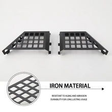 For 2011-2018 Jeep Wrangler JK Front & Rear Door Net Replacement Metal Map Storage Box Door Pocket Organizer RT-TCZ