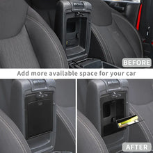 For 2011-2018 Jeep Wrangler JK JKU Front Center Console Armrest Hidden Storage Box RT-TCZ