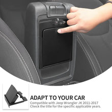 For 2011-2018 Jeep Wrangler JK JKU Front Center Console Armrest Hidden Storage Box RT-TCZ