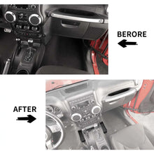 For 2011-2018 Jeep Wrangler JK Passenger Side Grab Handle Insert & Gear Shift Center Console Storage Box RT-TCZ