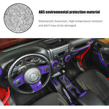 For 2011-2018 Jeep Wrangler JKU 4Door 21PCS Interior Decoration Trim Kit Full Set Cover RT-TCZ