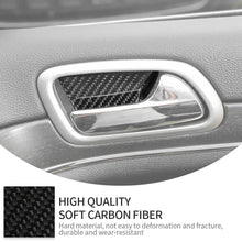 For 2011-2020 Jeep Grand Cherokee WK2 Inner Door Handle Bowl Decor Sticker Black Carbon Fiber RT-TCZ