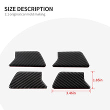 For 2011-2020 Jeep Grand Cherokee WK2 Inner Door Handle Bowl Decor Sticker Black Carbon Fiber RT-TCZ