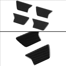 For 2011-2020 Jeep Grand Cherokee WK2 Inner Door Handle Bowl Decor Sticker Black Carbon Fiber RT-TCZ