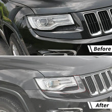 For 2014-2016 Jeep Grand Cherokee WK2 Front Headlight Light Molding Eyebrow Trim RT-TCZ