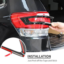 For 2014-2017 Jeep Grand Cherokee WK2 6-Piece Tail Lamp & Fog Light Cover Trim Kit Set RT-TCZ