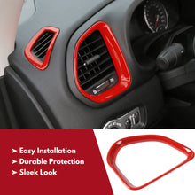 For 2015+ Jeep Renegade 5 PCS Dashboard Air Outlet Vent & Center Air Vent Outlet Cover Trim RT-TCZ