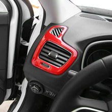 For 2017-2020 Jeep Compass Dashboard Side Air Vent Panel Cover Trim Bezels RT-TCZ