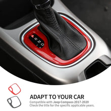 For 2017-2020 Jeep Compass Interior Gear Shifter Panel Shift Decor Cover Frame Trim RT-TCZ