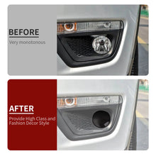 For 2017-2020 Jeep Compass Pair Front Fog Light Lamp Cover Trim Decor Smoked Black RT-TCZ