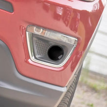 For 2017-2020 Jeep Compass Pair Front Fog Light Lamp Cover Trim Decor Smoked Black RT-TCZ