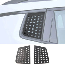 For 2017-2020 Jeep Compass Rear Triangle Glass Decor Cover Trim Black Aluminum Alloy Panel RT-TCZ