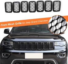 For 2017-2020 Jeep Grand Cherokee Front Grille Mesh Inserts Rings Covers Kit (Not fit for SRT, Trackhawk) RT-TCZ