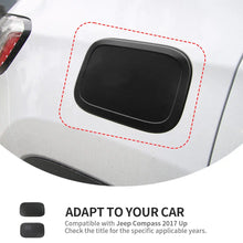For 2017+ Jeep Compass Fuel Tank Cap Gas Filler Decor Black RT-TCZ