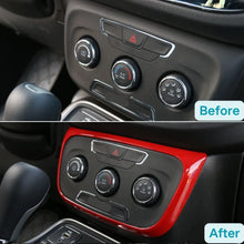 For 2017–2020 Jeep Compass Console A/C Switch Panel Frame Cover Trim – Climate Control Button Bezel RT-TCZ