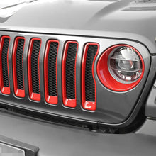 For 2018-2023 Jeep Wrangler JL Front Grille Inserts Ring Trim & Headlight Bezels(Premium Edition) RT-TCZ