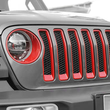 For 2018-2023 Jeep Wrangler JL Front Grille Inserts Ring Trim & Headlight Bezels(Premium Edition) RT-TCZ