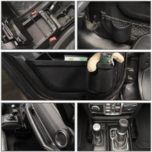 For 2018-2023 Jeep Wrangler JL/Gladiator JT 10 x Co-pilot Grab Bar/ Armrest Box / Gear Gear/ Front And Rear Door Net Replacement Door Map Pocket Storage Box RT-TCZ