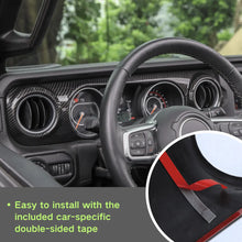 For 2018-2023 Jeep Wrangler JL JLU / Gladiator JT 2PCS Center Console Dashboard Panel Cover Trim RT-TCZ