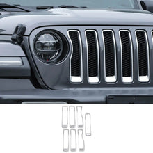 For 2018-2023 Jeep Wrangler JL Premium Edition Front Grill Grille Inserts Ring Trim (Premium Edition) RT-TCZ