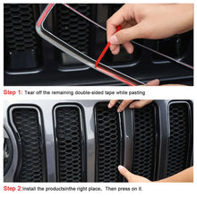 For 2018-2023 Jeep Wrangler JL Premium Edition Front Grille Inserts & Angry Eyes Style Headlight Bezels Trim(Premium Edition) RT-TCZ