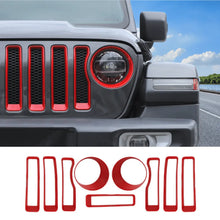 For 2018-2023 Jeep Wrangler JL Sport Front Grille Inserts Ring & Headlight Bezels Trim RT-TCZ
