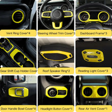 For 2018-2023 Jeep Wrangler JLU & Gladiator JT Full Set Interior Decoration Trim Kit 4Door 23PCS RT-TCZ