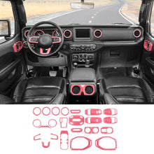 For 2018-2023 Jeep Wrangler JLU & Gladiator JT Full Set Interior Decoration Trim Kit 4Door 23PCS RT-TCZ