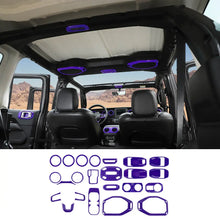 For 2018-2023 Jeep Wrangler JLU & Gladiator JT Full Set Interior Decoration Trim Kit 4Door 23PCS RT-TCZ