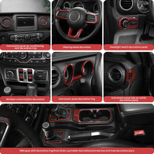 For 2018-2023 Jeep WranglerJL/Gladiator JT 21 x Interior Center Console Trim Kit RT-TCZ