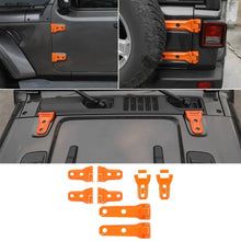 For 2018+ Jeep Wrangler JL 16 x Side Door+Hood+Spare Tire Hinge Cover Trim 2Dr RT-TCZ