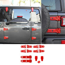 For 2018+ Jeep Wrangler JL 4-Door 23 x Spare Tire Bracket Door/Tailgate Hinge/Rear Windshield Wiper Nozzle Trim RT-TCZ