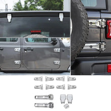 For 2018+ Jeep Wrangler JL 4-Door 23 x Spare Tire Bracket Door/Tailgate Hinge/Rear Windshield Wiper Nozzle Trim RT-TCZ