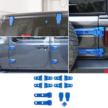 For 2018+ Jeep Wrangler JL 4-Door 23 x Spare Tire Bracket Door/Tailgate Hinge/Rear Windshield Wiper Nozzle Trim RT-TCZ