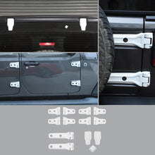 For 2018+ Jeep Wrangler JL 4-Door 23 x Spare Tire Bracket Door/Tailgate Hinge/Rear Windshield Wiper Nozzle Trim RT-TCZ