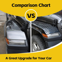 For 2018+ Jeep Wrangler JL Front Wheel Eyebrow Angle & Tail Light  Angle Trim Guards Black RT-TCZ