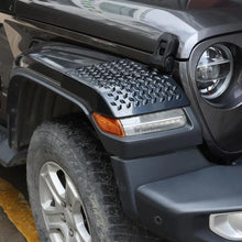 For 2018+ Jeep Wrangler JL Front Wheel Eyebrow Angle & Tail Light  Angle Trim Guards Black RT-TCZ