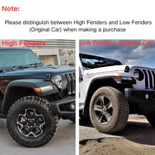 For 2018+ Jeep Wrangler JL Front & Rear Fender Flares Extensions Compatible RT-TCZ