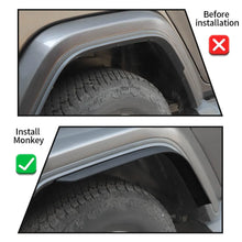 For 2018+ Jeep Wrangler JL Front & Rear Fender Flares Extensions Compatible RT-TCZ