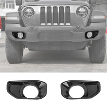 For 2018+ Jeep Wrangler JL/Gladiator JT Front Fog Lamp Light Trim Bezels C-Style RT-TCZ