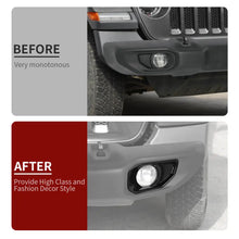 For 2018+ Jeep Wrangler JL/Gladiator JT Front Fog Lamp Light Trim Bezels C-Style RT-TCZ